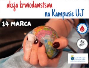 Pierwsza Akcja Krwiodawstwa na Kampusie UJ w 2024 r.