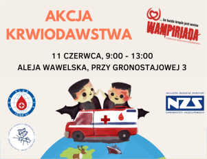 Wydarzenie w Centrum Edukacji Przyrodniczej UJ - Akcja Krwiodawstwa