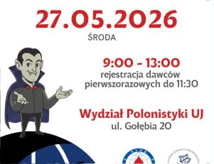 Wydarzenie w Centrum Edukacji Przyrodniczej UJ - Akcja krwiodawstwa
